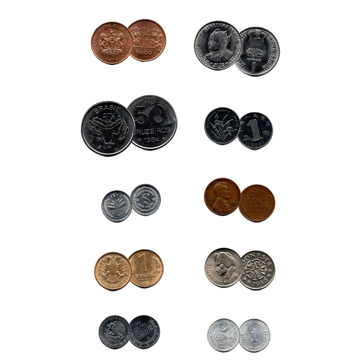 World Population: 10 Coins used by 4.3 Billion People (Over Half the World) - image 2