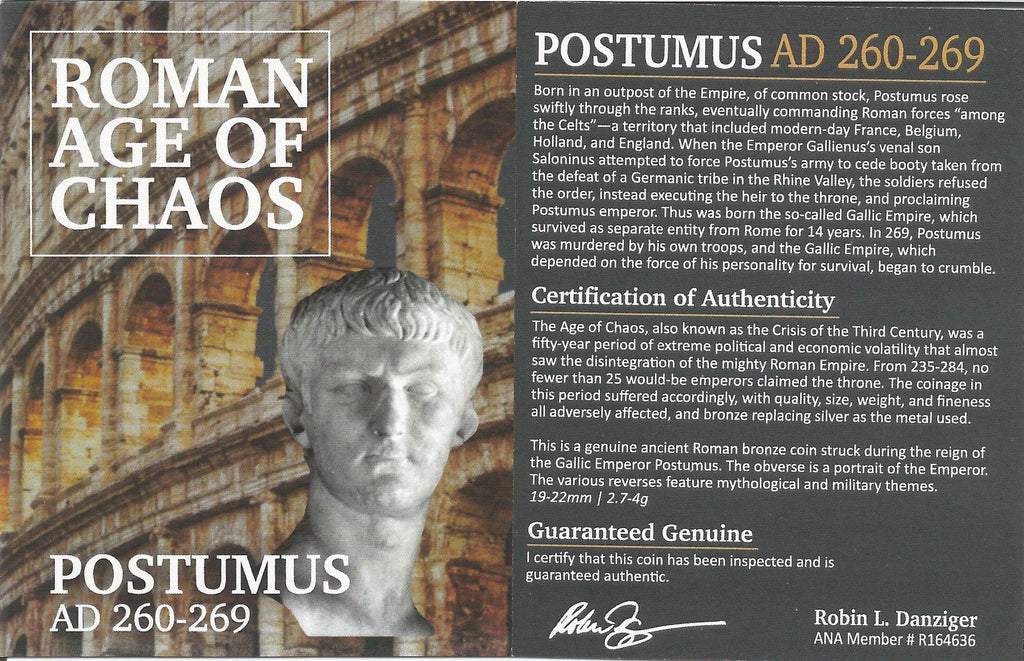 Postumus BI Double-Denarius AD 260-269 NGC CH-XF Ancient Roman Coin — image 2