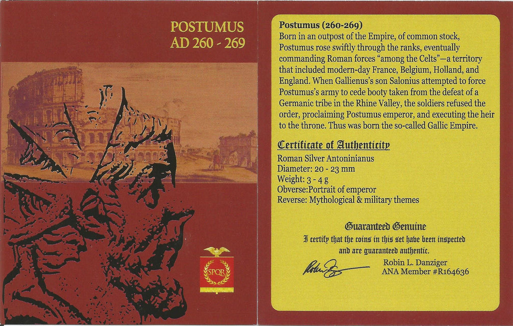 Postumus BI Double-Denarius AD 260-269 NGC CH-XF Romano-Gallic Coin — image 3