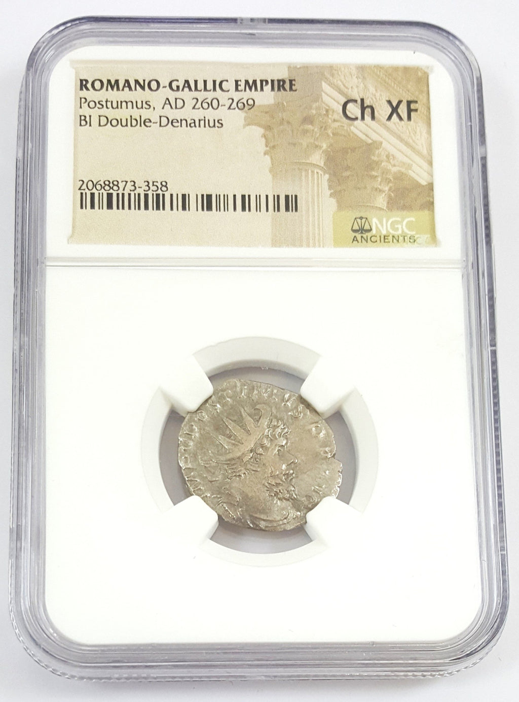 Postumus BI Double-Denarius AD 260-269 NGC CH-XF Romano-Gallic Coin