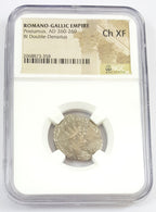Postumus BI Double-Denarius AD 260-269 NGC CH-XF Romano-Gallic Coin