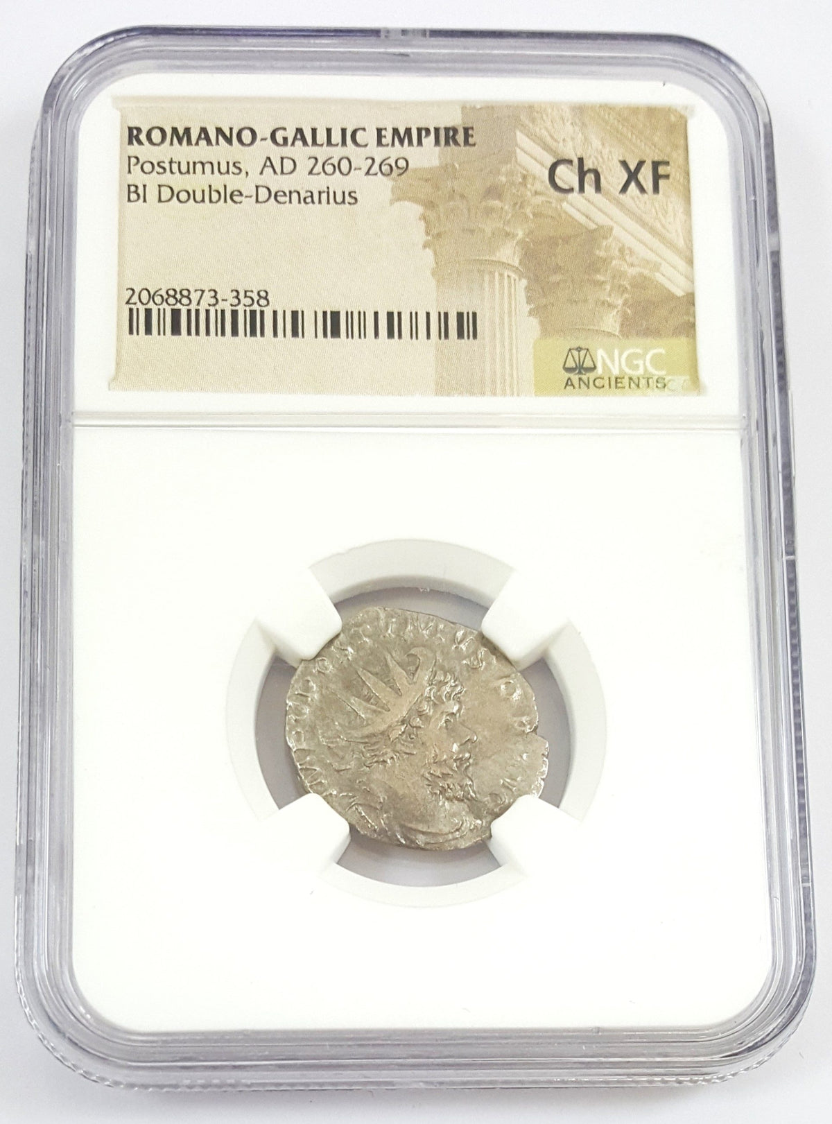 Postumus BI Double-Denarius AD 260-269 NGC CH-XF Romano-Gallic Coin