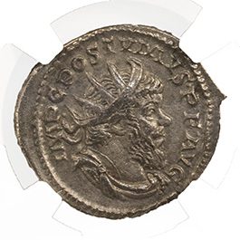 Postumus BI Double-Denarius AD 260-269 NGC XF Romano-Gallic Coin — image 2