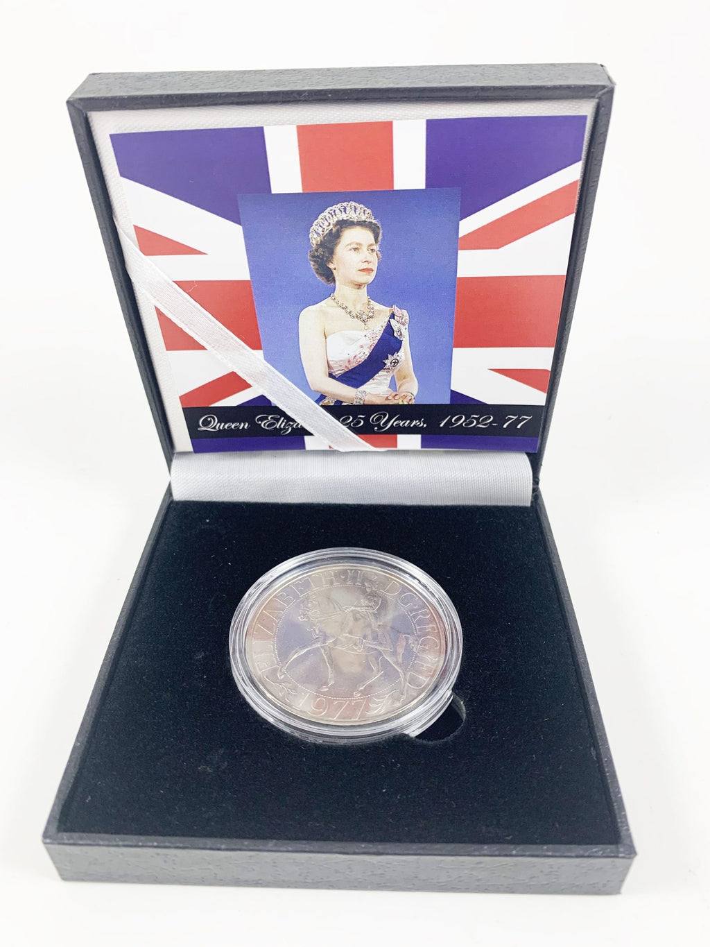 Queen Elizabeth II, Silver Jubilee Crown (1977) (Black Box) - image 3