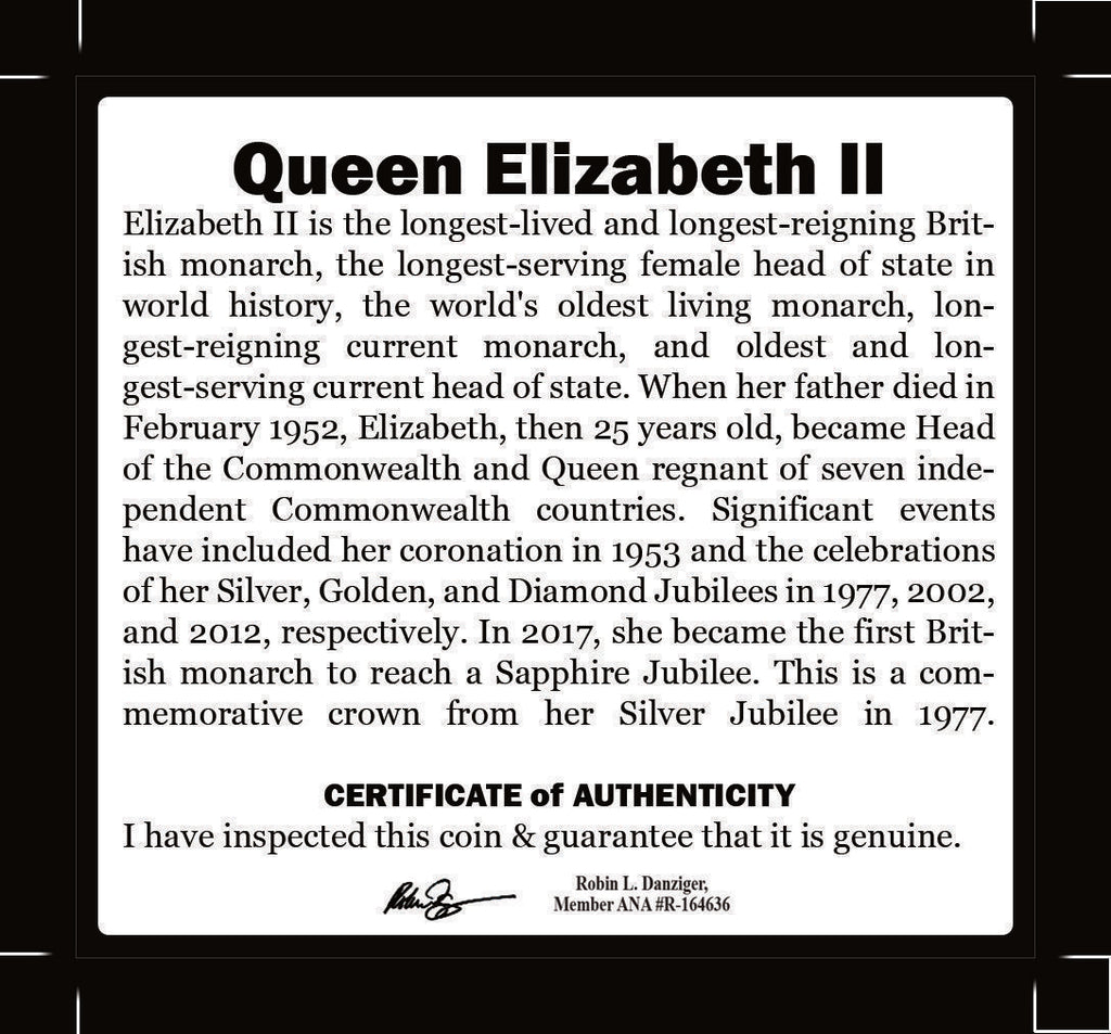 Queen Elizabeth II, Silver Jubilee Crown (1977) (Black Box) - image 6