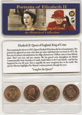 Queen Of England Four Historical Coins (Mini Album)