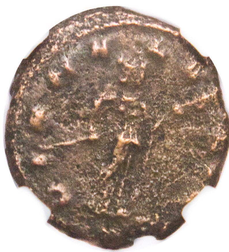 Quintillus Bronze Antoninianus AD 270 NGC F Ancient Roman Coin — image 2