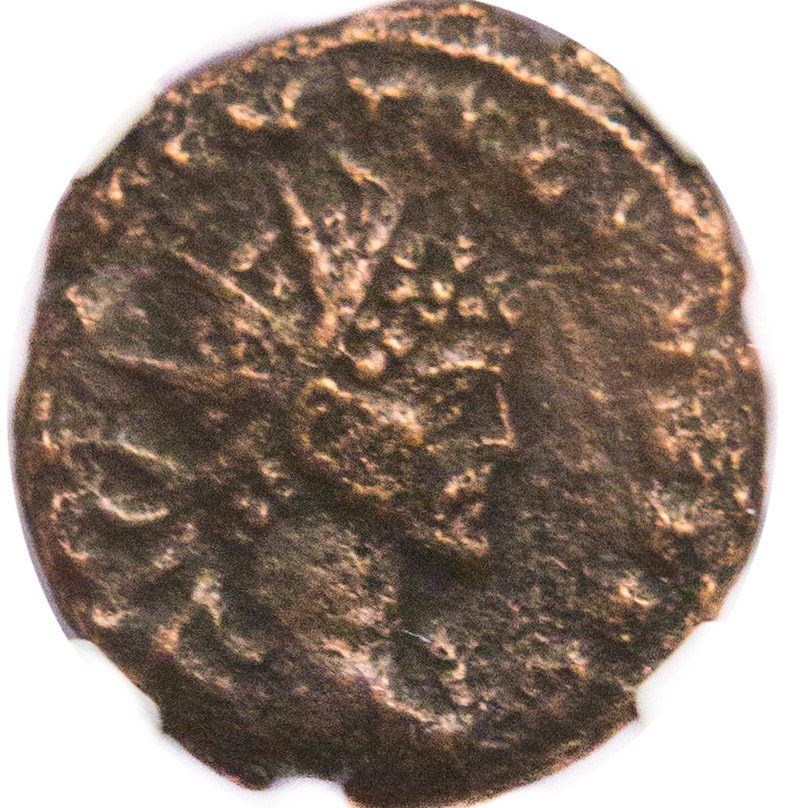 Quintillus Bronze Antoninianus AD 270 NGC F Ancient Roman Coin — image 3