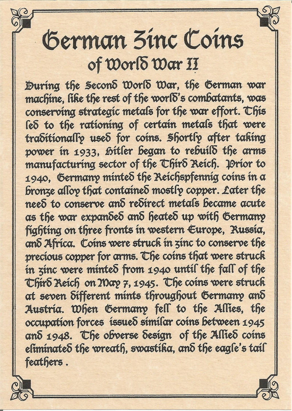 Nazi Germany: Reichpfennig Coin (Album) - image 3
