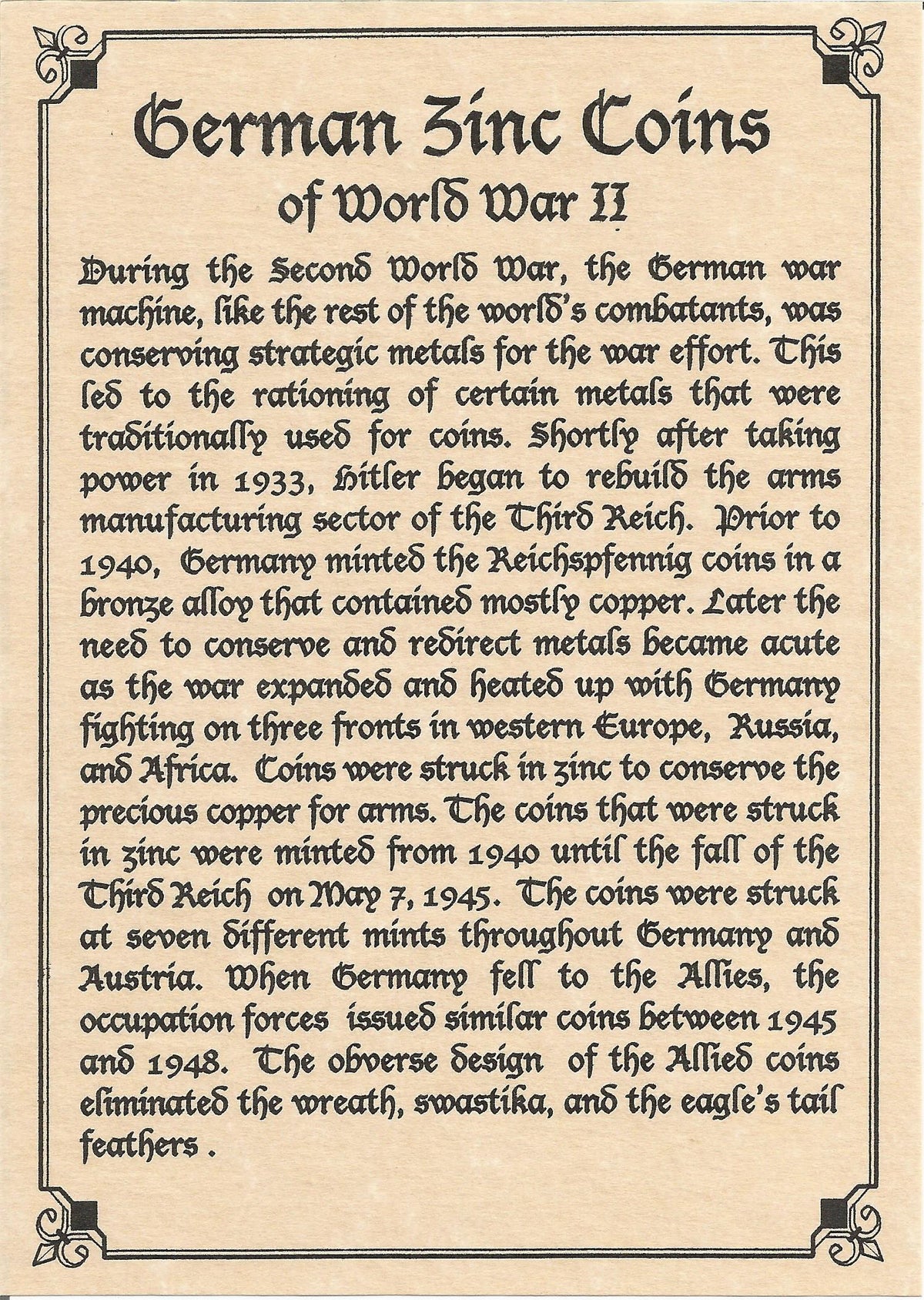 Nazi Germany: Reichpfennig Coin (Album) - image 3