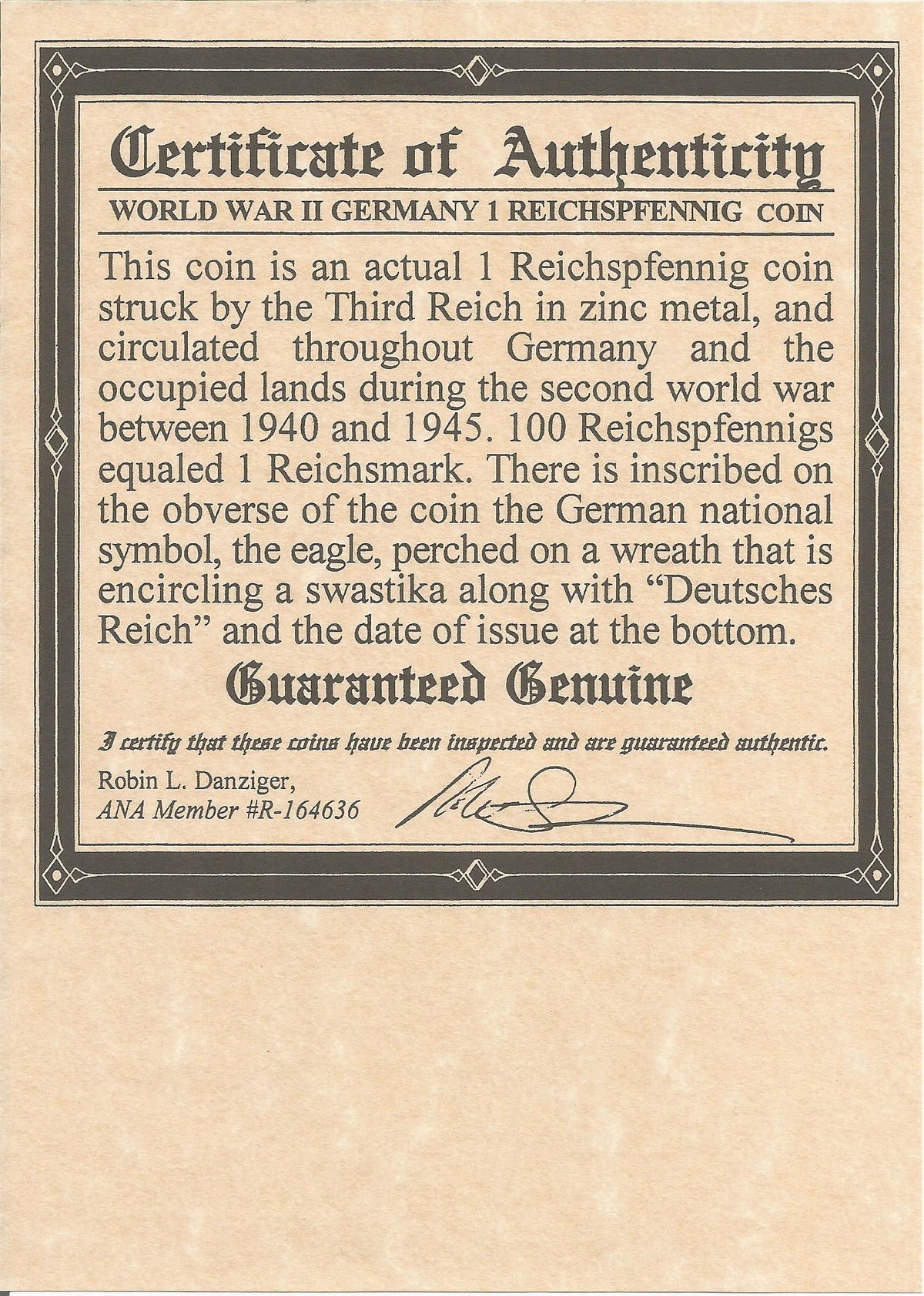 Nazi Germany: Reichpfennig Coin (Album) - image 4