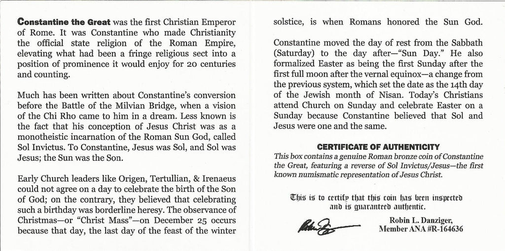 Risen Sun: The First Coin of Jesus Christ (One-Coin Box) - image 6
