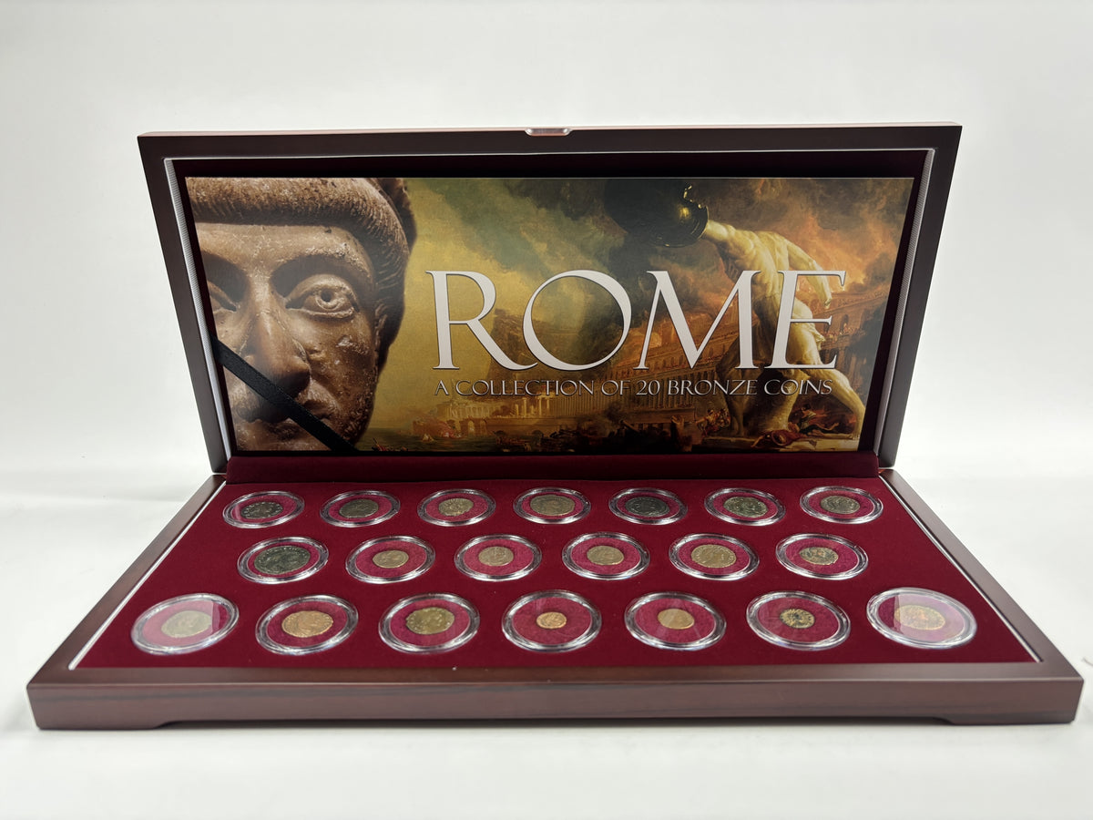 The Decline and Fall of the Roman Empire: Box of 20 Bronze Coins of Ancient Rome - image 2