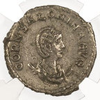 Salonina BI Double-Denarius AD 254-268 NGC XF Ancient Roman Coin — image 2