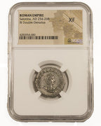 Salonina BI Double-Denarius AD 254-268 NGC XF Ancient Roman Coin — image 4
