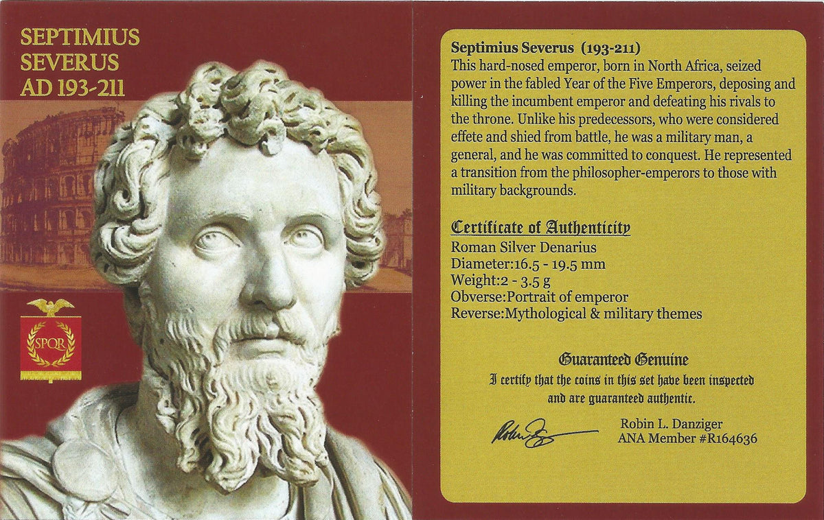 Septimius Severus AR Denarius AD 193-211 NGC XF Ancient Roman Coin — image 3