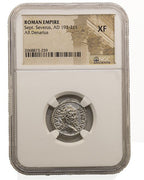 Septimius Severus AR Denarius AD 193-211 NGC XF Ancient Roman Coin