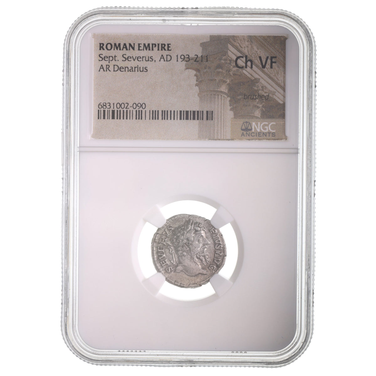 Septimius Severus AR Denarius AD 193-211 NGC CH-VF Ancient Roman Coin