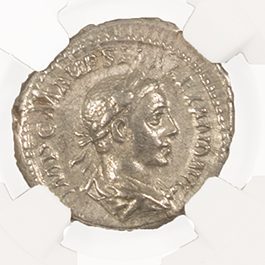 Severus Alexander AR Denarius AD 222-235 NGC VF Ancient Roman Coin — image 2