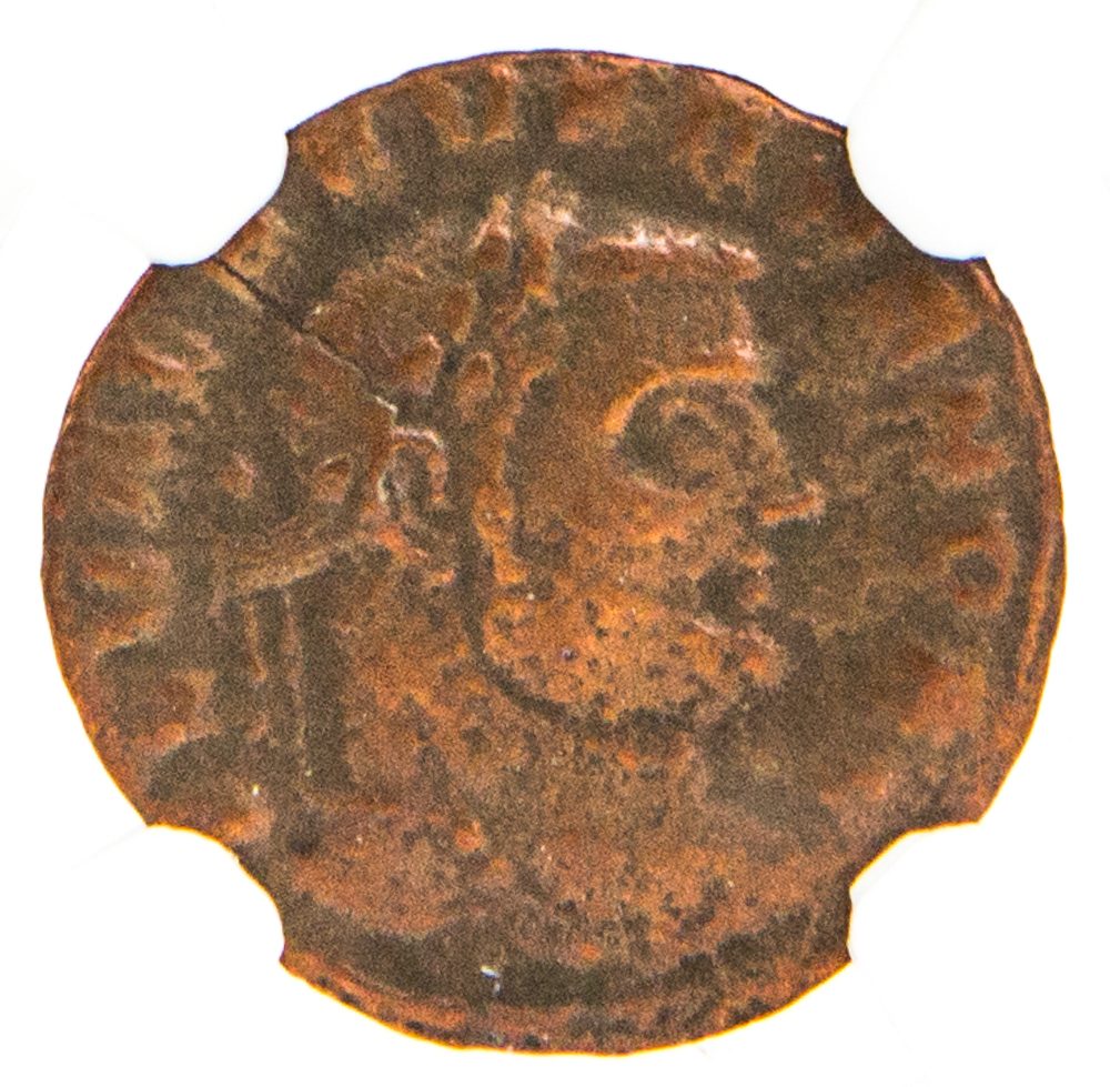 Severus II BI Quarter-Nummus AD 306-307 NGC F Ancient Roman Coin — image 2