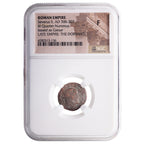 Severus II BI Quarter-Nummus AD 306-307 NGC F Ancient Roman Coin