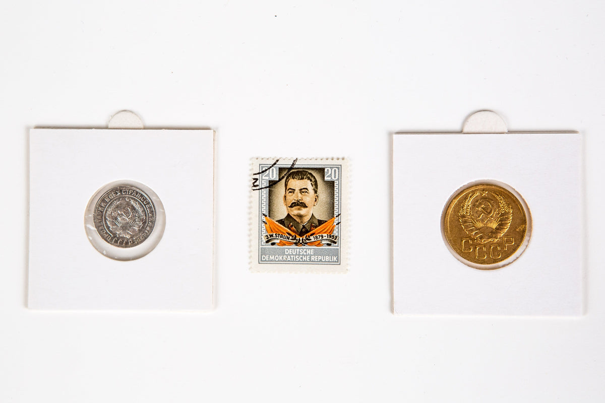 Josef Stalin Album (2 Coins, 1 Stamp) - image 3