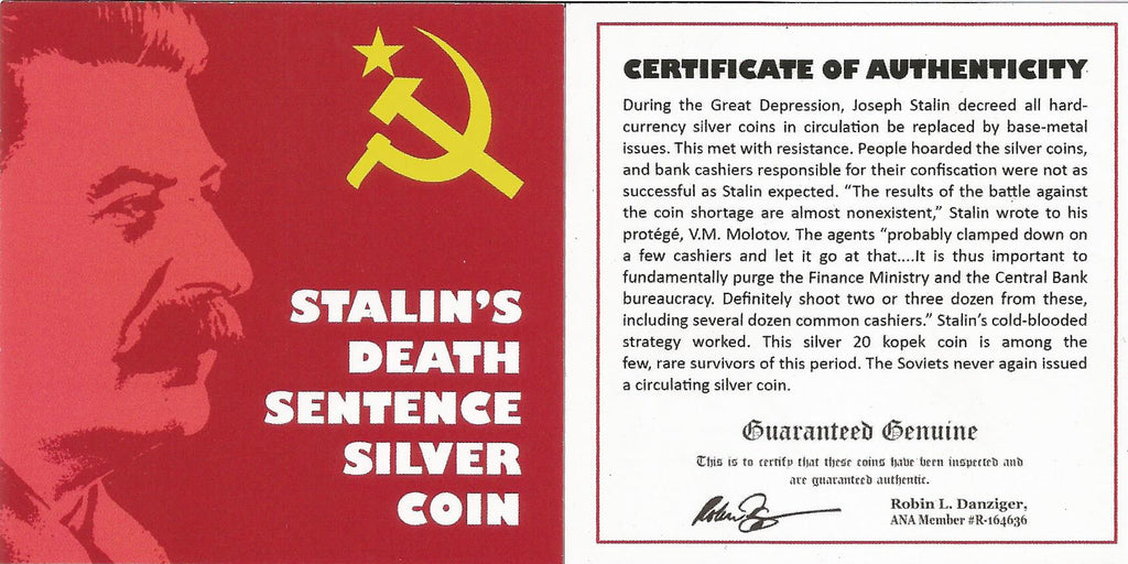 Stalin’s Death Sentence Silver Coin (Mini Album) - image 4