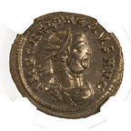 Tacitus (AD 275–276) Roman Empire BI Antoninianus NGC XF representative stock photograph 3