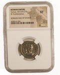 Tacitus (AD 275–276) Roman Empire BI Antoninianus NGC XF representative stock photograph 2