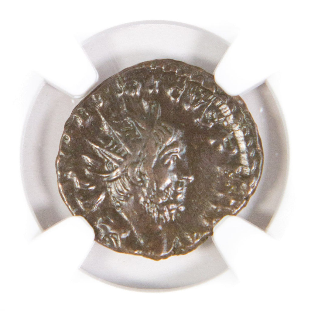 Tetricus I BI Double-Denarius AD 271-274 NGC XF Ancient Roman Coin — image 2