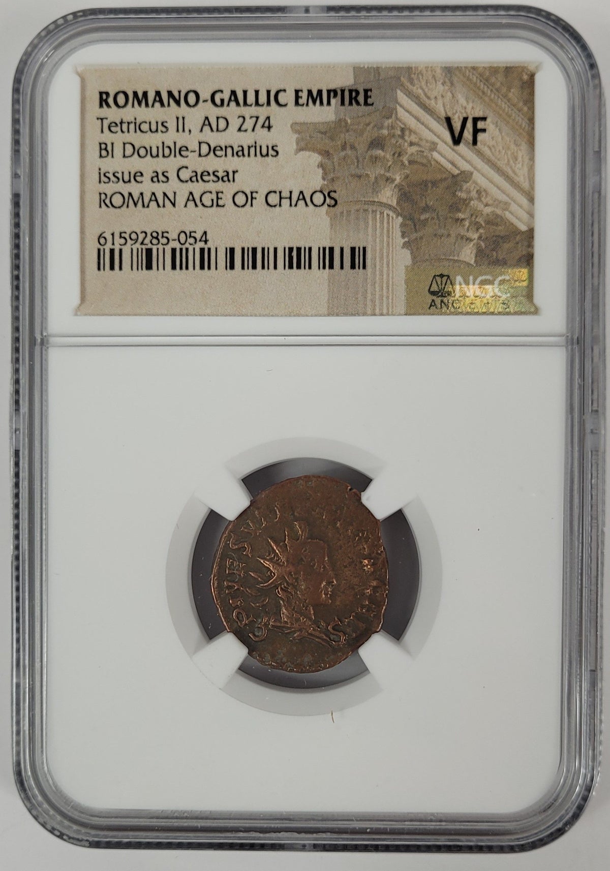 Tetricus II BI Double-Denarius AD 274 NGC VF Ancient Roman Coin