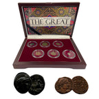Six Coin Box Featuring “The Great” Rulers (Six-Coin Box)