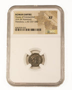 Theodora AE4 BI Nummus c. AD 337-340 NGC XF Ancient Roman Coin — image 4