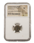 Theodosius II AE4 Nummus AD 402-450 NGC VF Ancient Roman Coin — image 4
