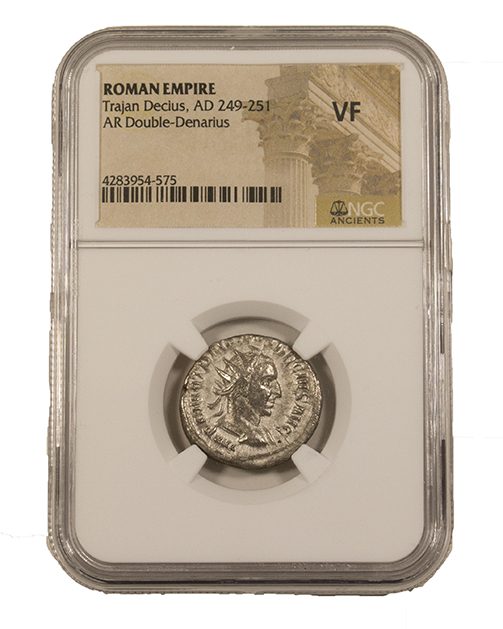 Trajan Decius AR Double-Denarius AD 249-251 NGC VF Ancient Roman Coin