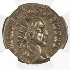 Trajan Decius AR Double-Denarius AD 249-251 NGC XF Ancient Roman Coin — image 2