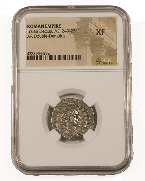 Trajan Decius AR Double-Denarius AD 249-251 NGC XF Ancient Roman Coin — image 4