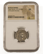 Trajan Decius AR Double-Denarius AD 249-251 NGC XF Ancient Roman Coin