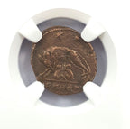 Urbs Roma (AD 330–346) Roman Empire AE3/AE4 Nummus NGC VF representative stock photograph 3