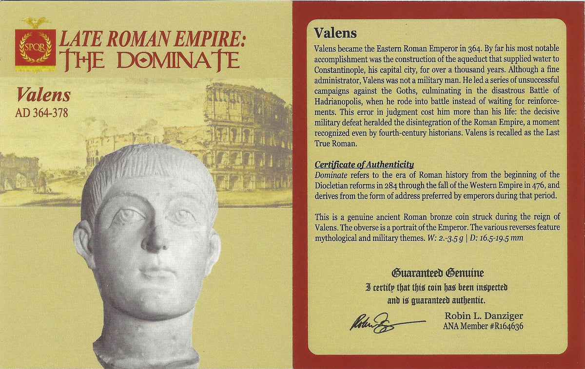 Valens AE3 Nummus AD 364-378 NGC CH-VF Ancient Roman Coin — image 2