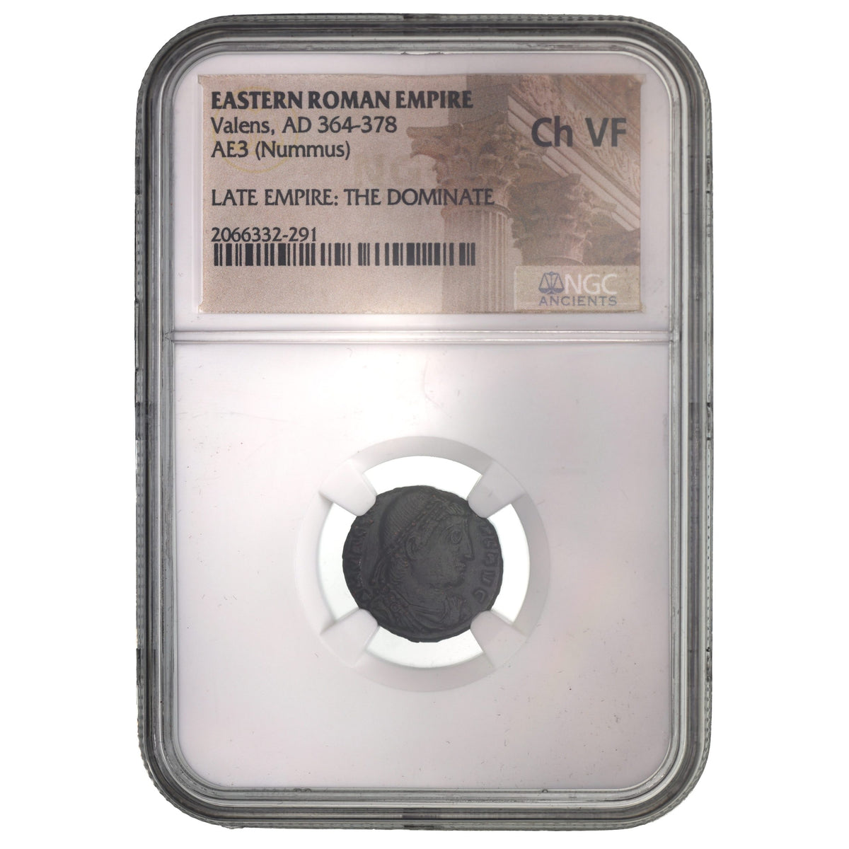Valens AE3 Nummus AD 364-378 NGC CH-VF Ancient Roman Coin