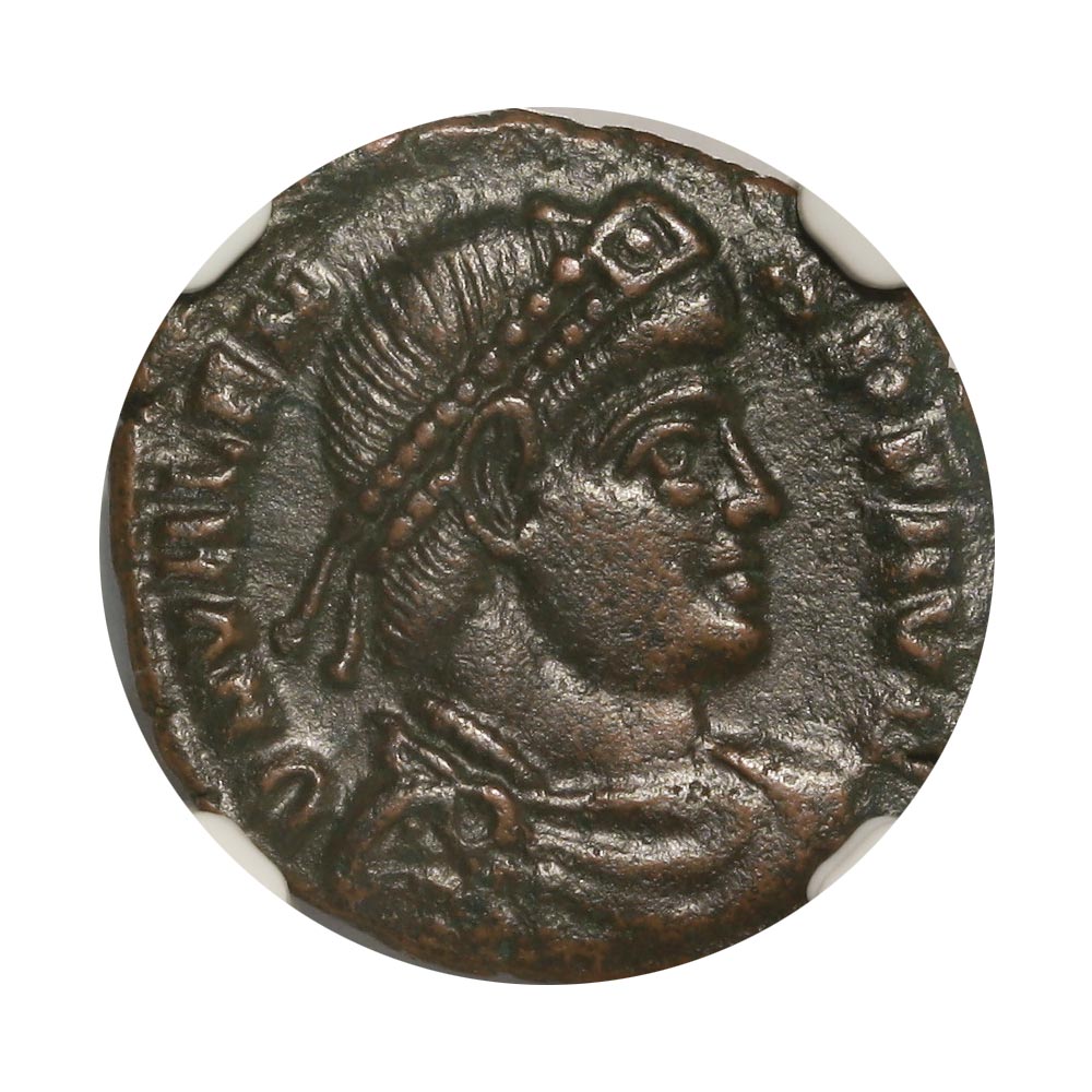 Valens AE3 Nummus AD 364-378 NGC XF Ancient Roman Coin — image 2