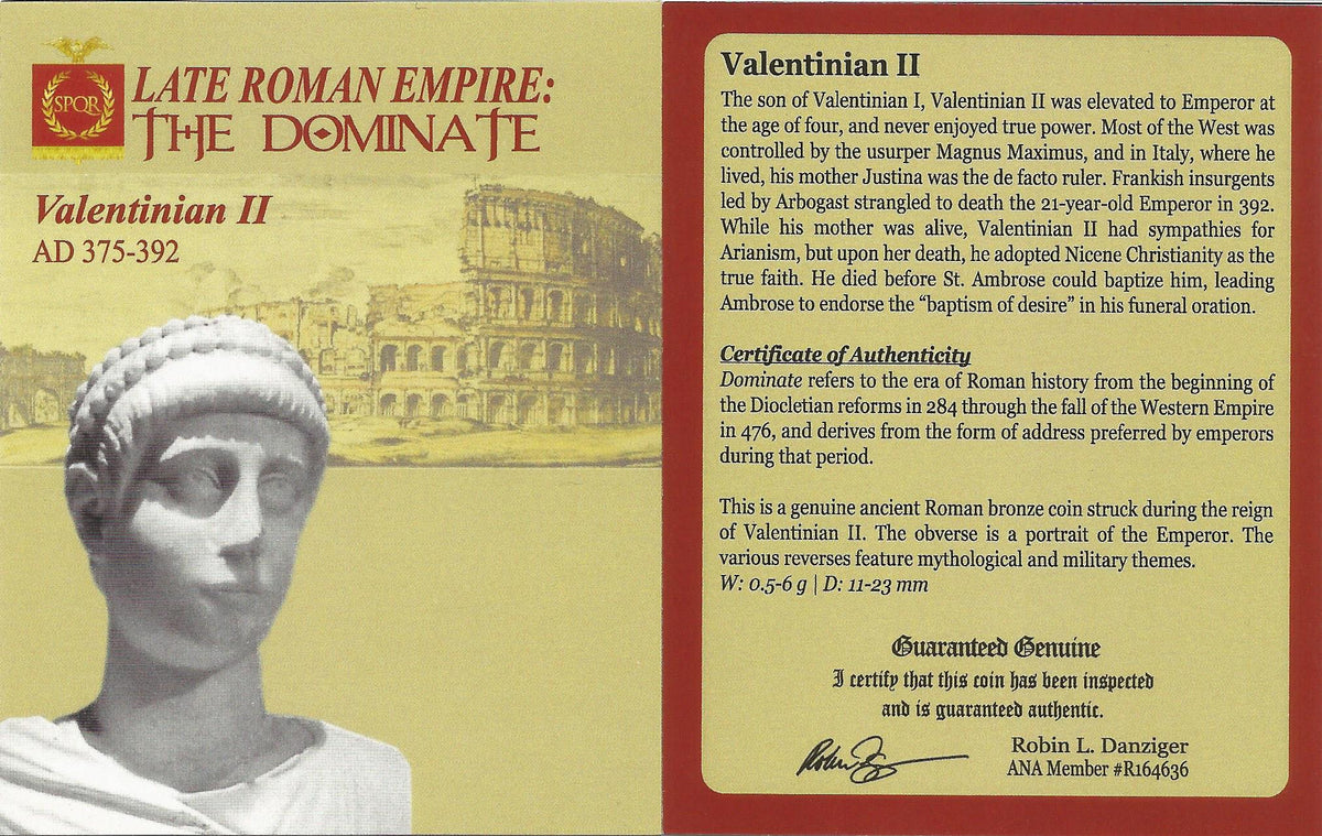 Valentinian II AE4 Nummus AD 375-392 NGC Ch XF Ancient Roman Coin — image 2
