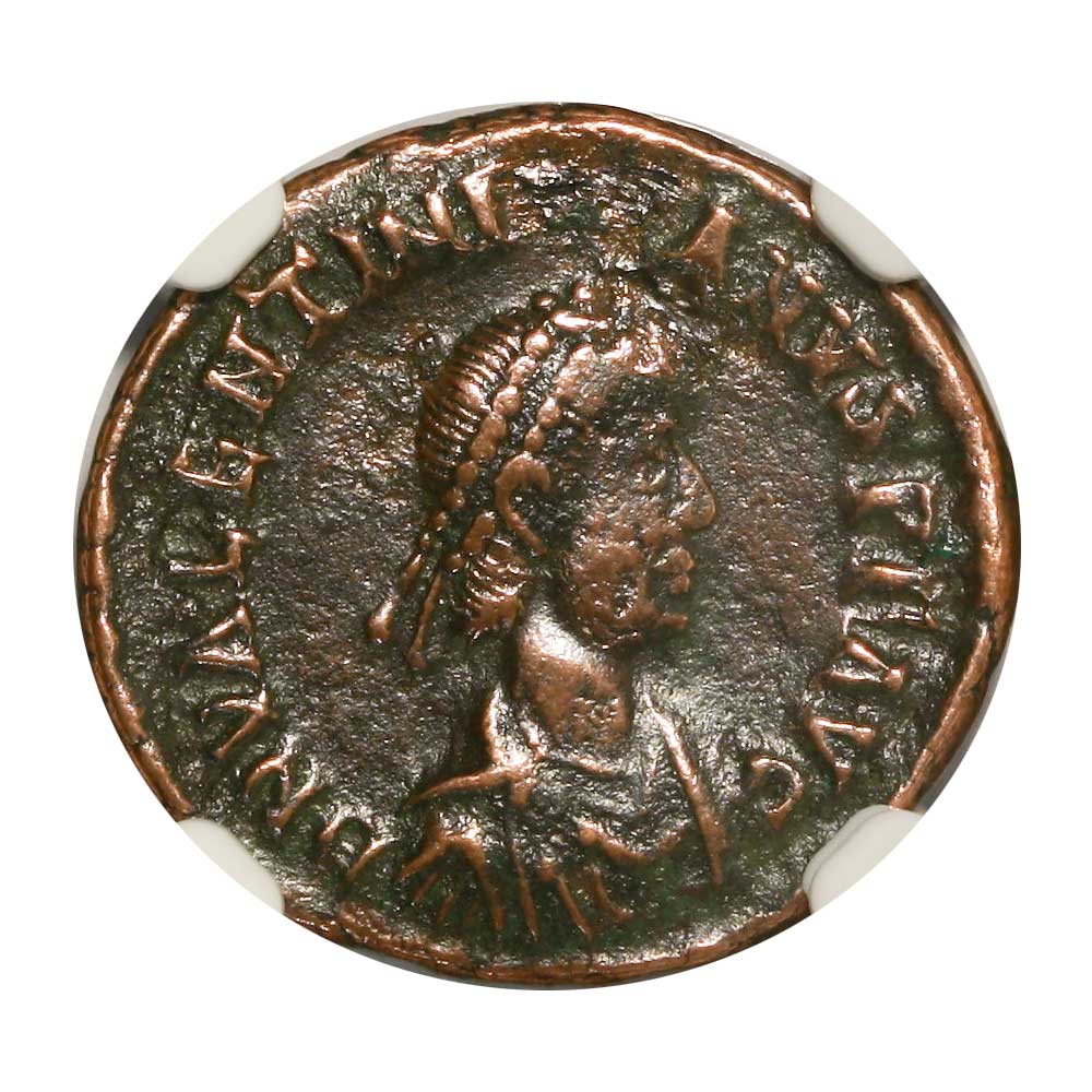 Valentinian II AE3 Nummus AD 375-392 NGC VF Ancient Roman Coin — image 2