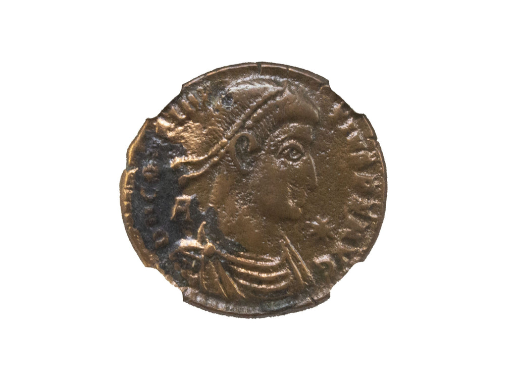 Vetranio BI Centenionalis AD 350 NGC F Ancient Roman Coin — image 2