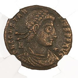 Vetranio BI Centenionalis AD 350 NGC VF Ancient Roman Coin — image 2