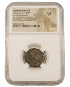 Vetranio BI Centenionalis AD 350 NGC VF Ancient Roman Coin — image 4