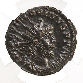 Victorinus BI Double-Denarius AD 269-271 NGC AU Ancient Roman Coin — image 2