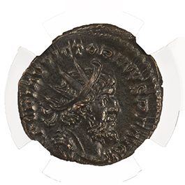 Victorinus BI Double-Denarius AD 269-271 NGC CH-AU Ancient Roman Coin — image 2