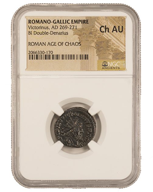 Victorinus BI Double-Denarius AD 269-271 NGC CH-AU Ancient Roman Coin — image 4